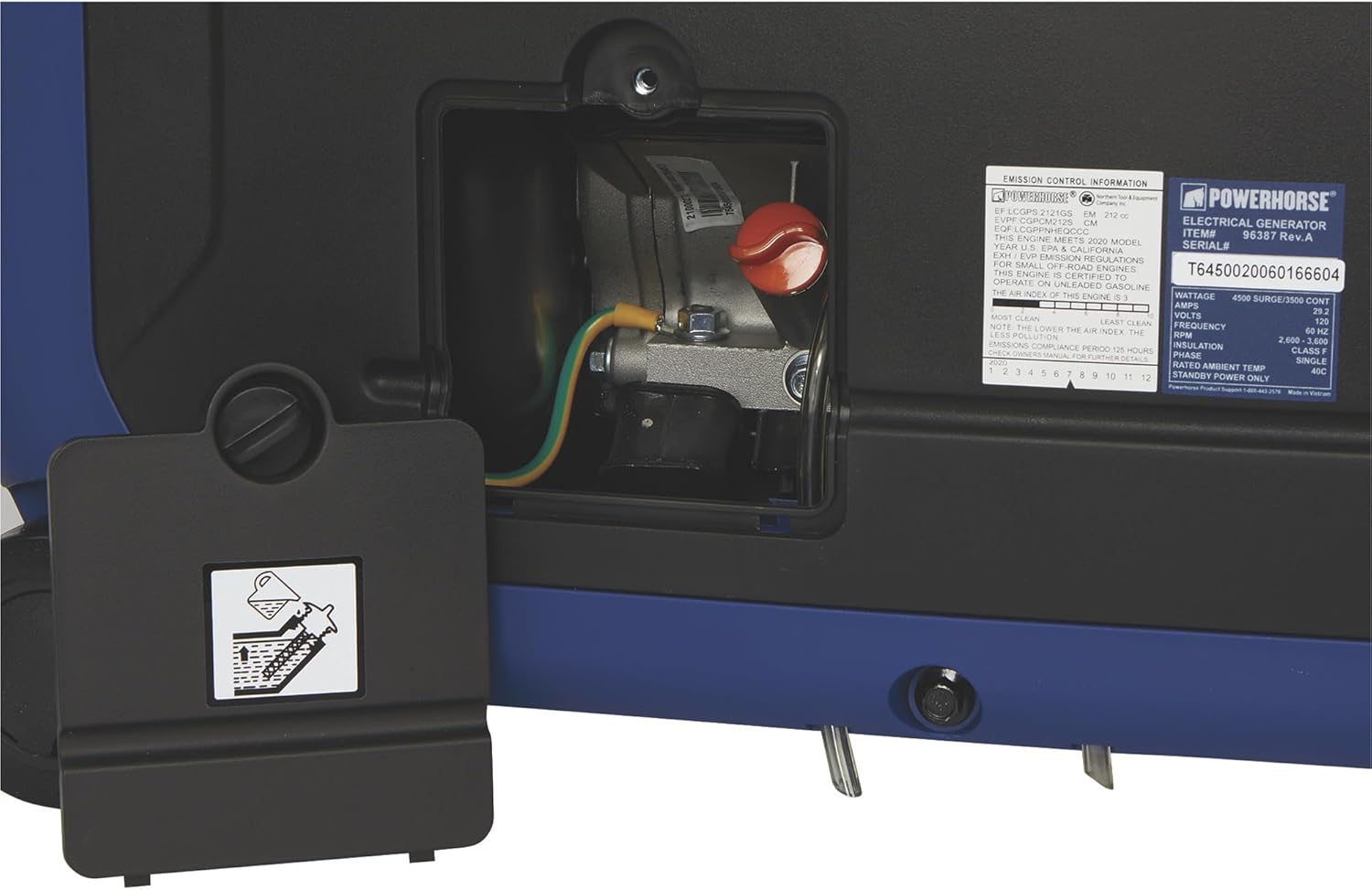 4500 Surge Watts 3500 Rated Watts Electric Start Inverter Generator R6593