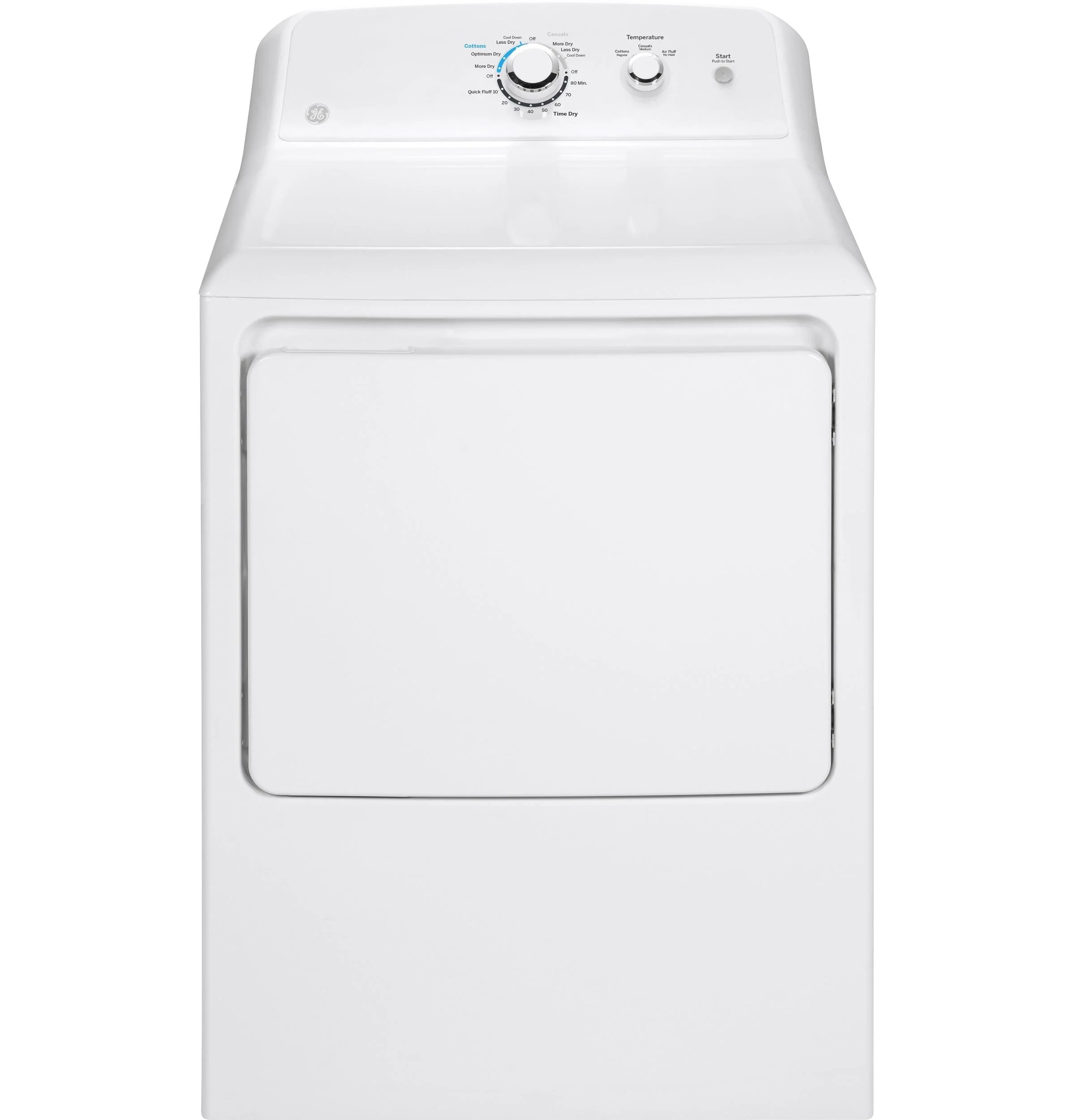27" Wide 7.2 Cu. Ft. Electric Dryer White S4081