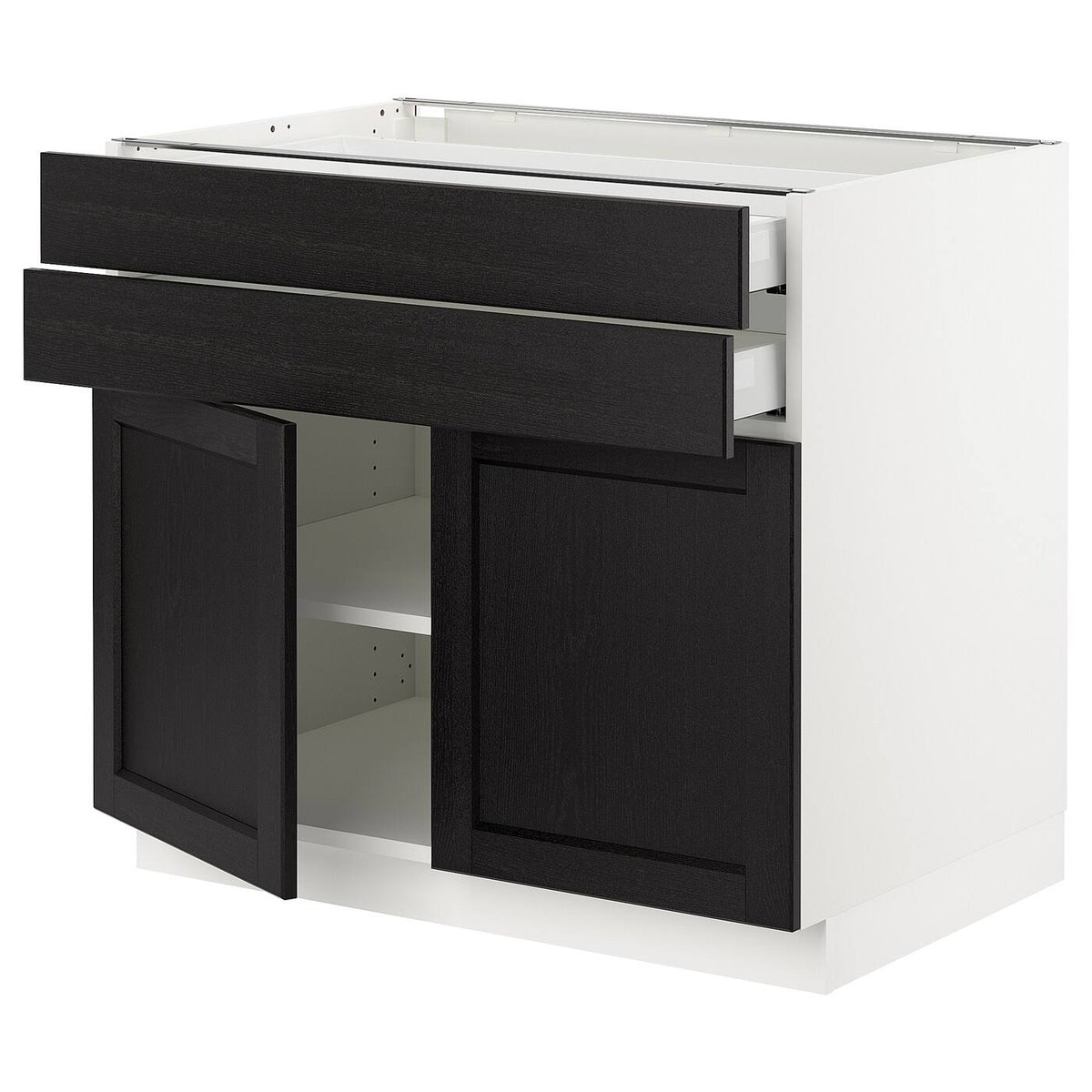 White 2 Door 2 Drawer Base Cabinet B355875