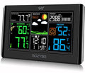 Wireless Indoor Outdoor Thermometer with Atomic Clock Temperature Humidity Monitor R926359