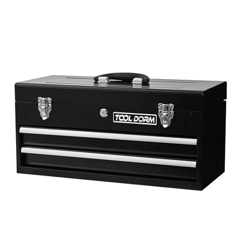 Black 3 Drawer Steel Metal Tool Box G2777