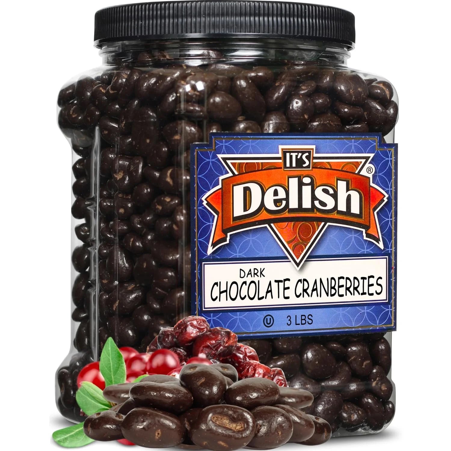 Dark Chocolate Covered Cranberries 3 LBS A3658