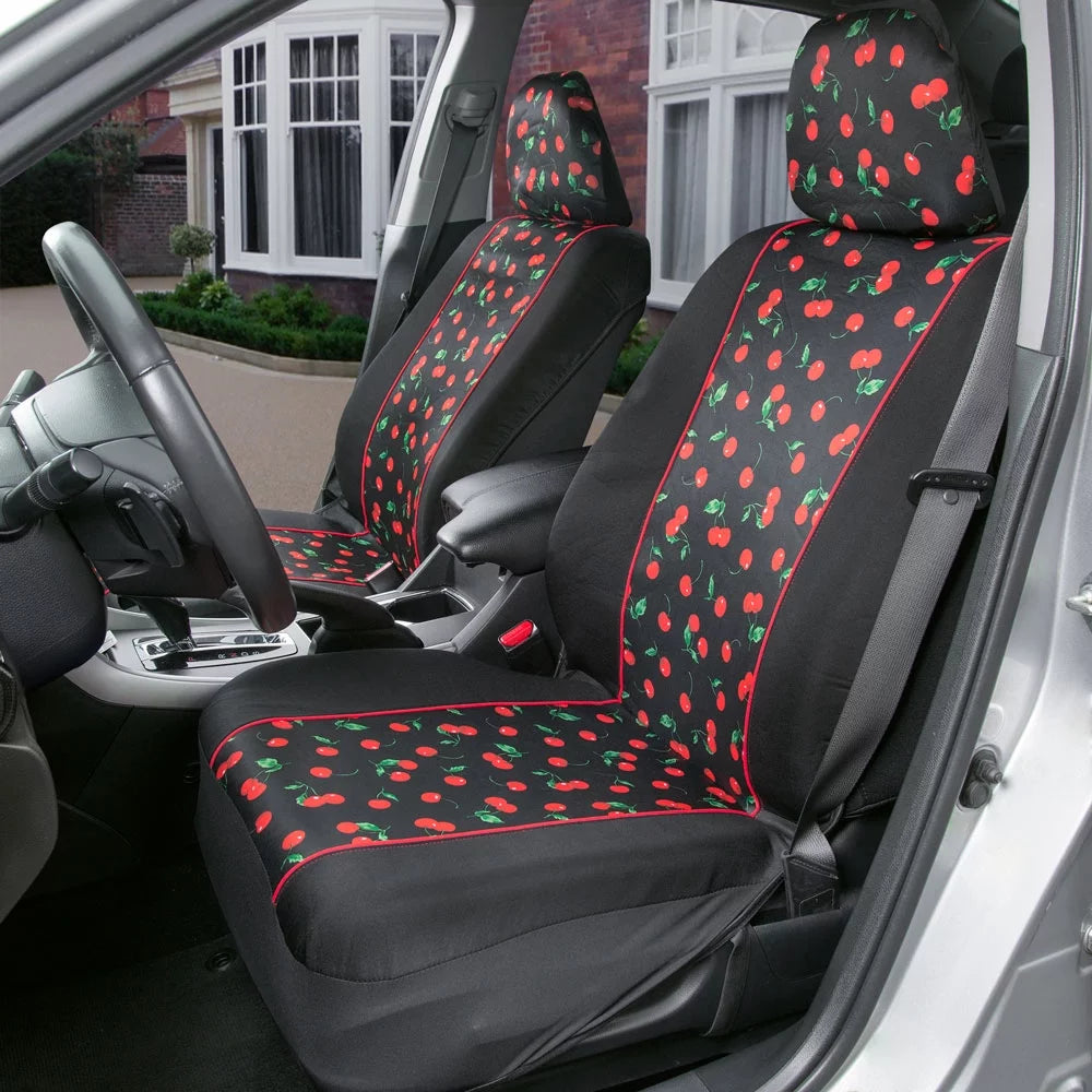 Cheeky Cherry Theme Car Seat Covers - 2 Sets W40247