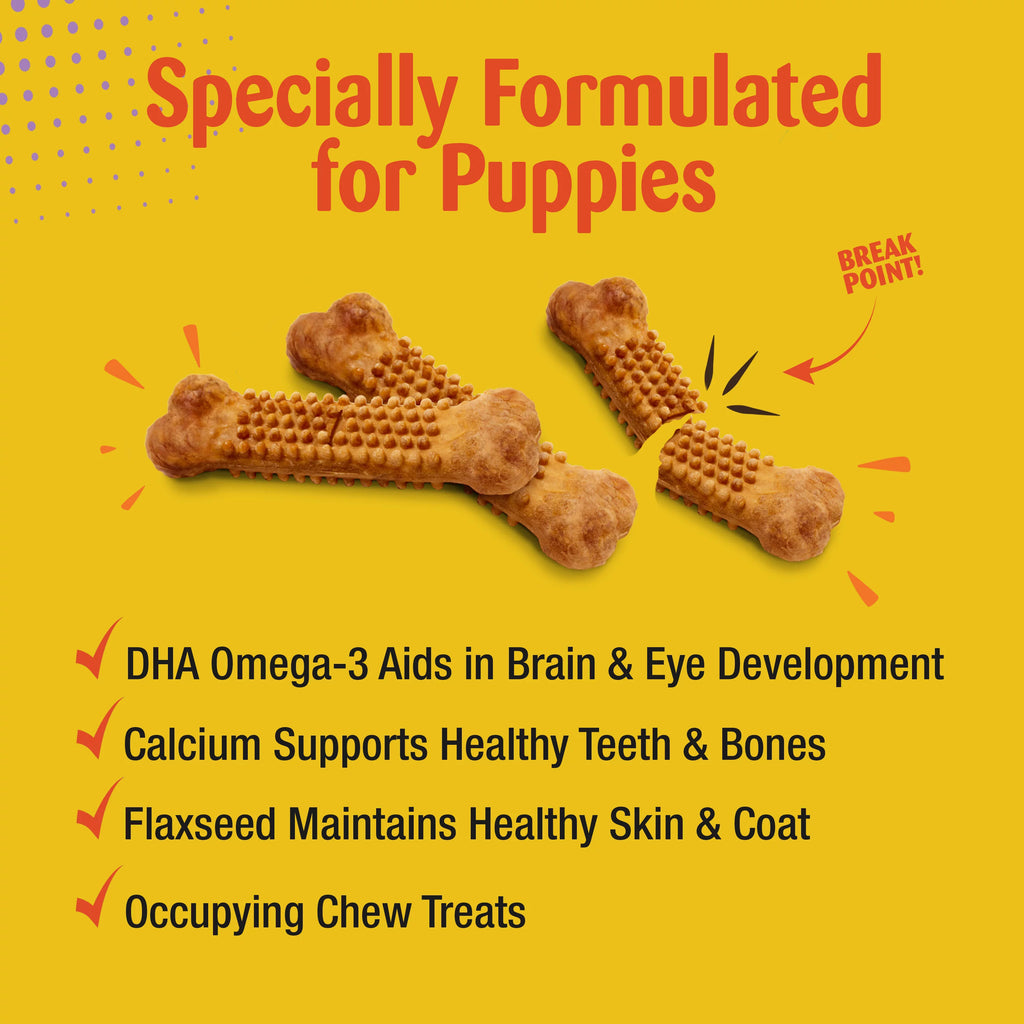 Turkey & Sweet Potato Flavor Small Puppy Chew Treats U86250
