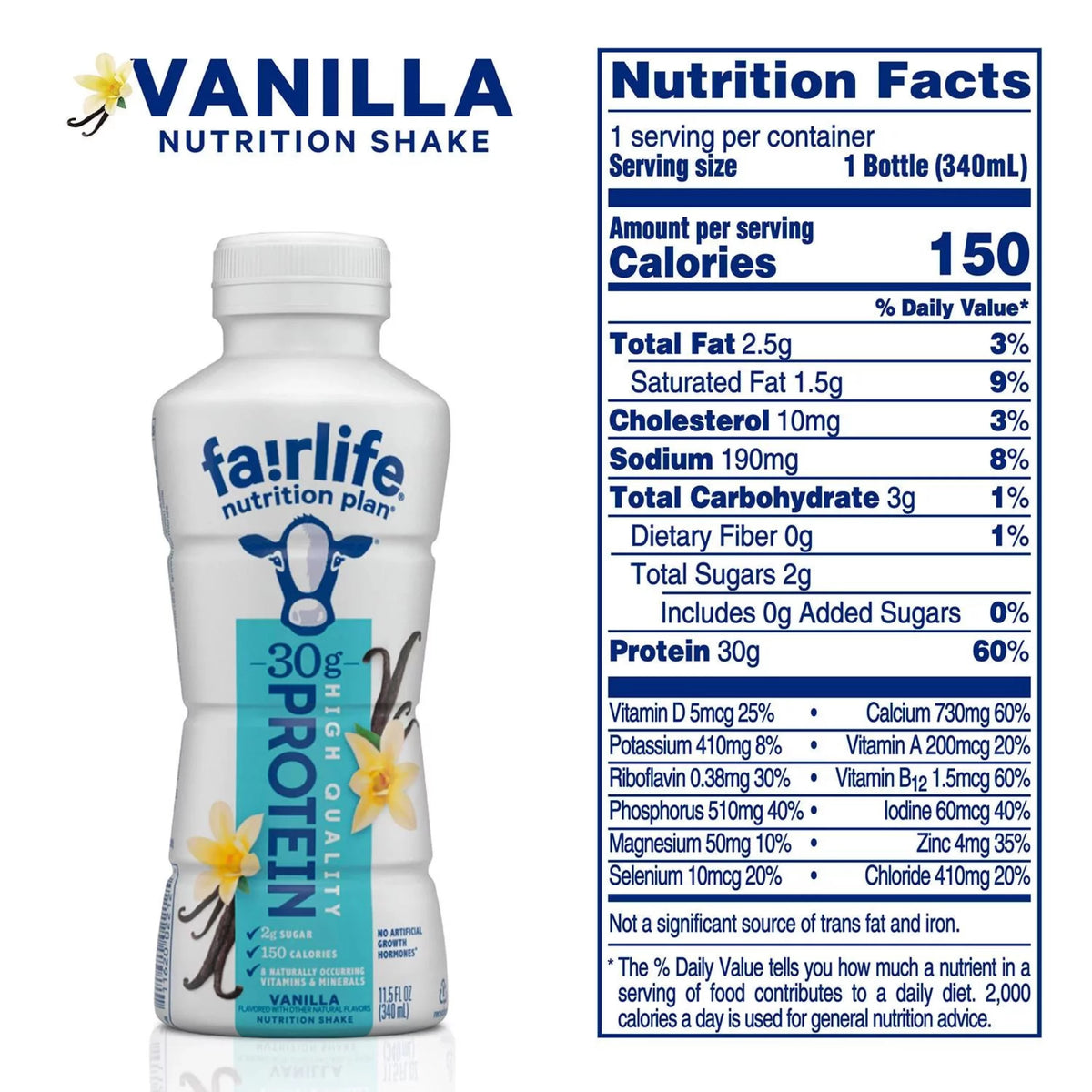 High Protein Shake Variety Pack - Chocolate & Vanilla - 11.5 Fl Oz (8 Pack) K290