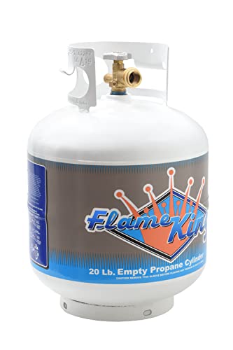 20 Pound Steel Propane Tank Cylinder with Type 1 Valve, White F467