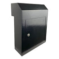 Black Galvanized Steel Locking Mailbox Door Drop Box T756826