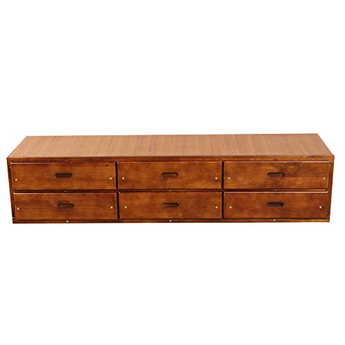White Solid Wood Twin Platform Bed with 6 Drawers Q3818