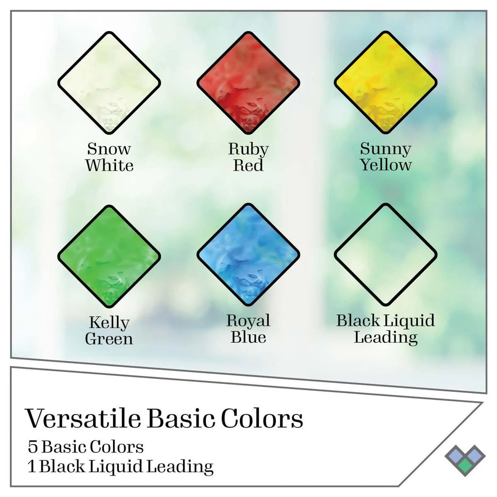 6 Piece Glass Paint Set E860