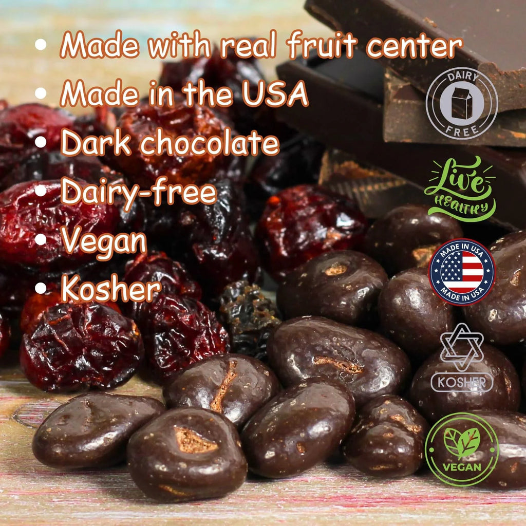 Dark Chocolate Covered Cranberries 3 LBS A3658