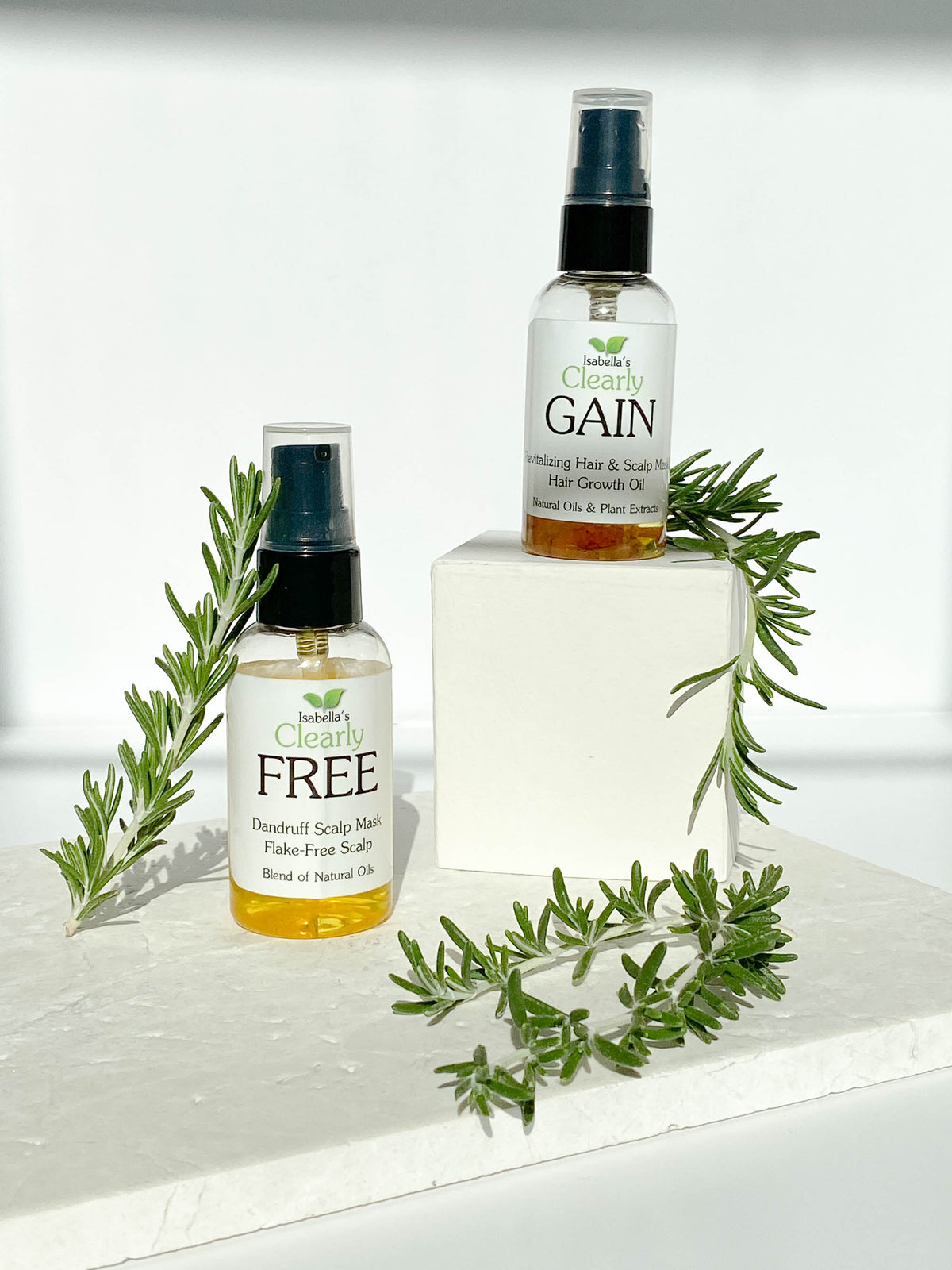 Hair Growth Oil and Thickening Scalp Treatment with Castor, Jojoba, Clary Sage, Rosemary, Nettle Extract I478