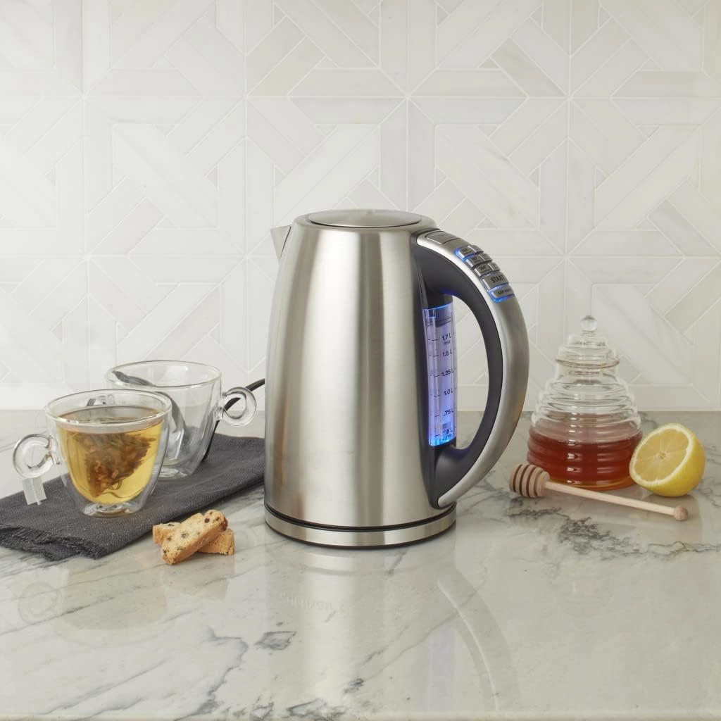 1.7-Liter Stainless Steel Cordless Electric Kettle I44828