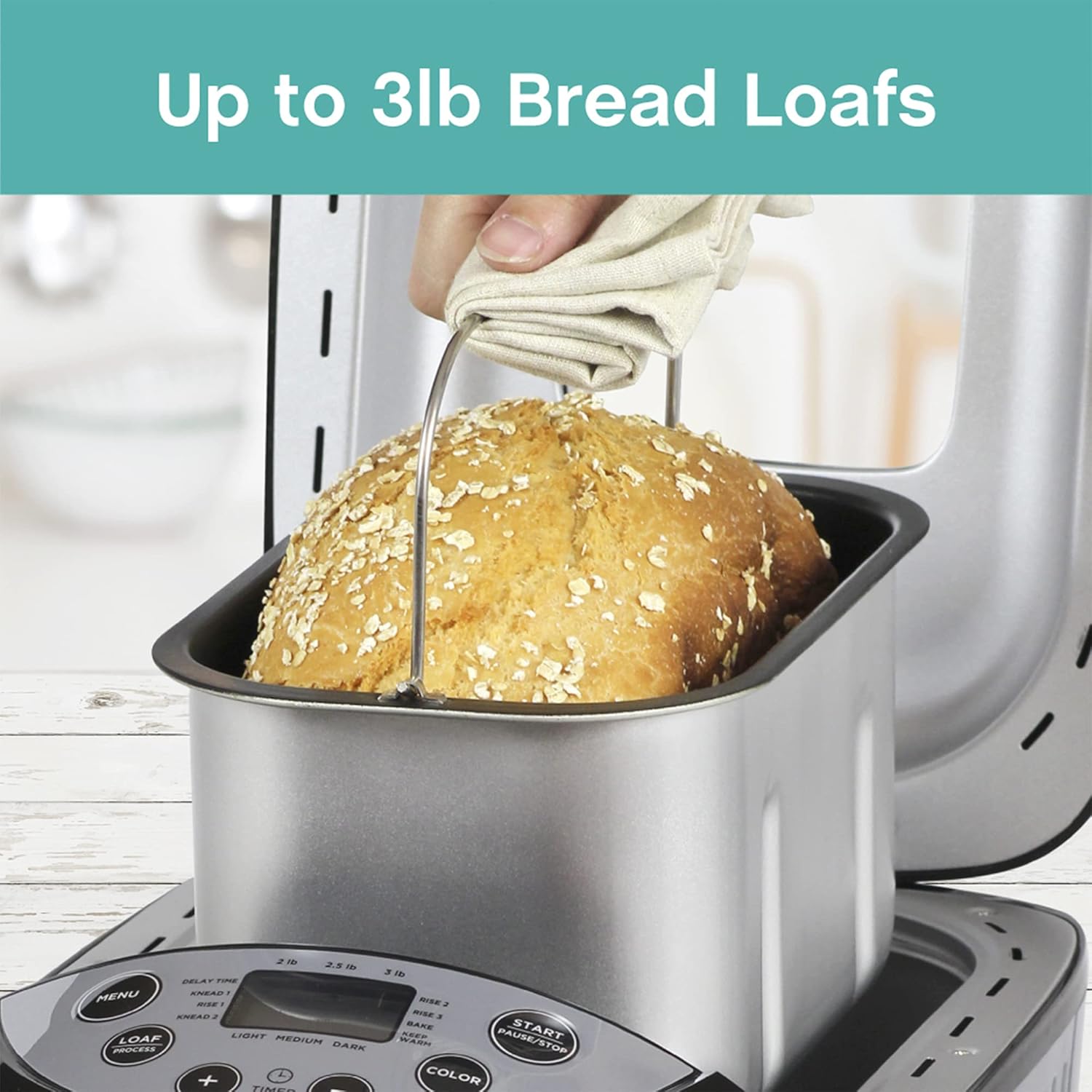 Gray 3-Pound Bread Maker D7198