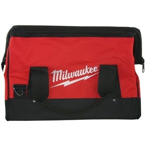 17 Inch Heavy Duty Canvas Tool Bag with 6 Interior Pockets D953560