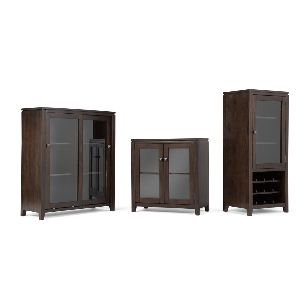 Solid Wood Low Storage Cabinet Farmhouse Grey G269