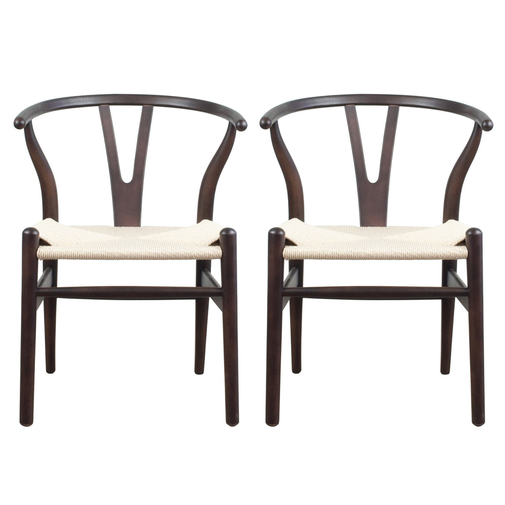 Mid-Century Modern Solid Wood Dining Chair E684217