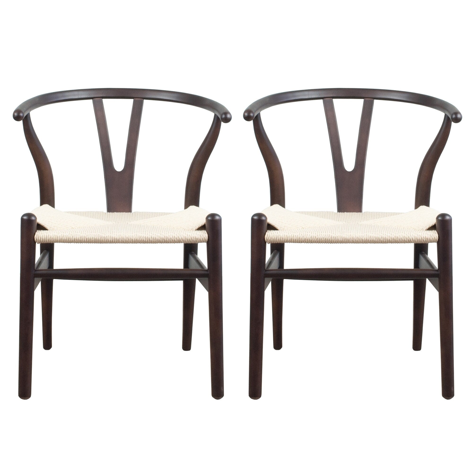 Mid-Century Modern Solid Wood Dining Chair E684217