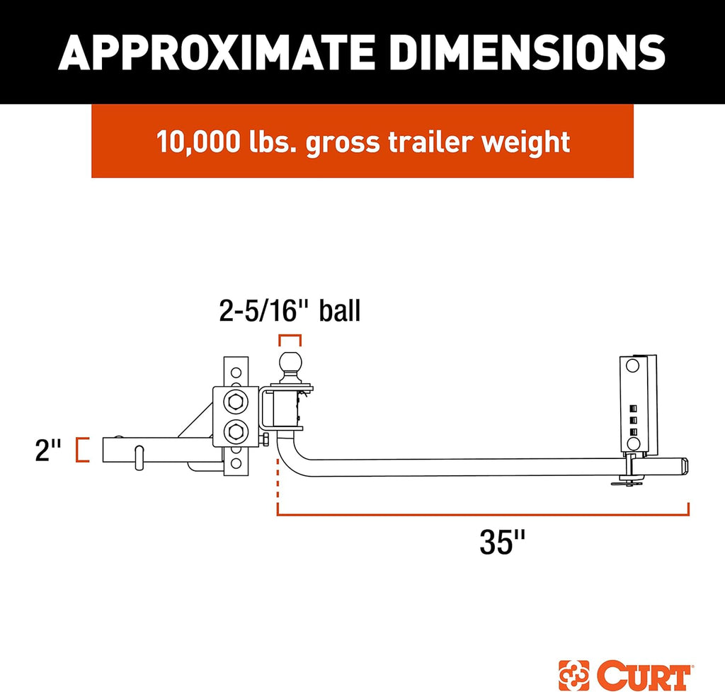 2P Weight Distribution Hitch with Sway Control E30979