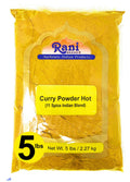 Curry Powder Hot 11-Spice Authentic Indian Blend 80oz (5lbs) 2.27kg Bulk All Natural Salt-Free Vegan No Colors Gluten Friendly NON-GMO Indian Origin B550