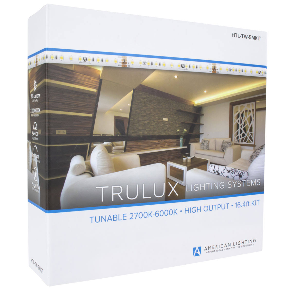 16.4 ft. 24V 2700-6000k Tunable Tape Light Kit IP54 White G855580
