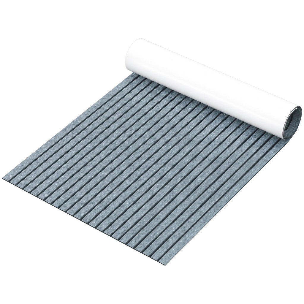 94.5 X 47.2 Inch EVA Foam Faux Teak Boat Decking Sheet 5MM Thick Non-Skid Self-Adhesive X9749