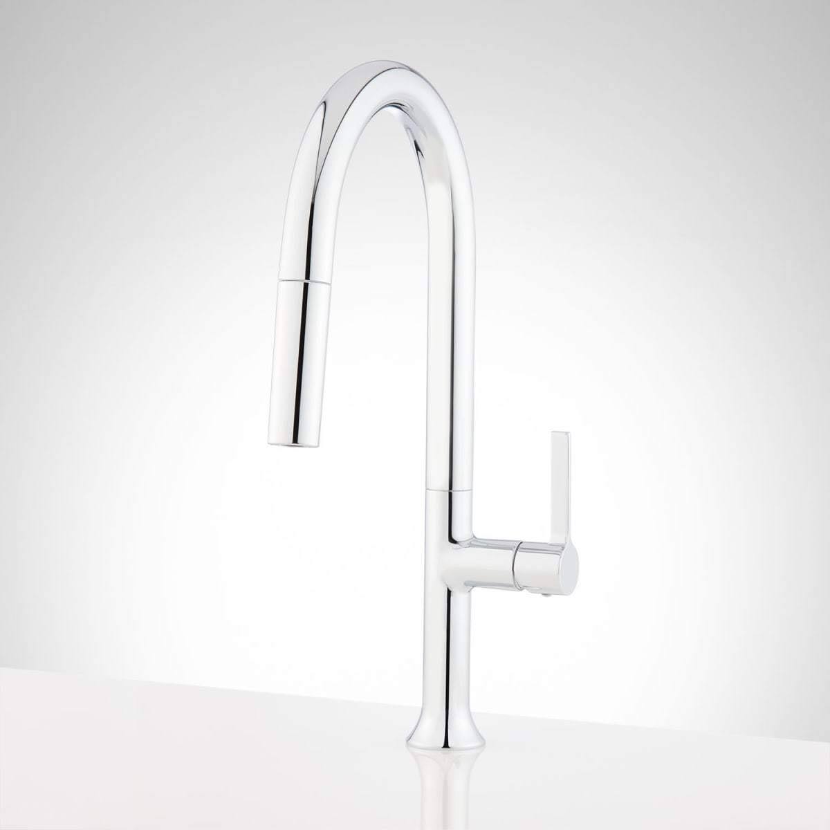 Chrome Single Hole Kitchen Faucet I10822
