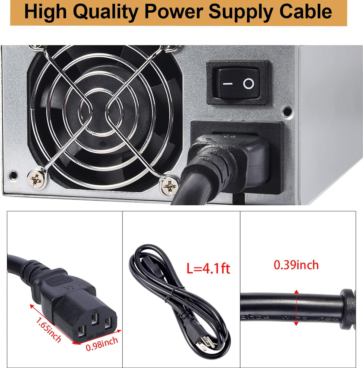 2000W 2U Mining Power Supply with Power Cable Y262499