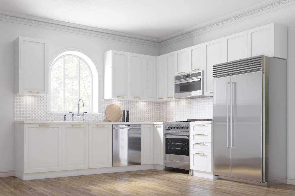 Shaker White Stock Drawer Base Cabinet P879