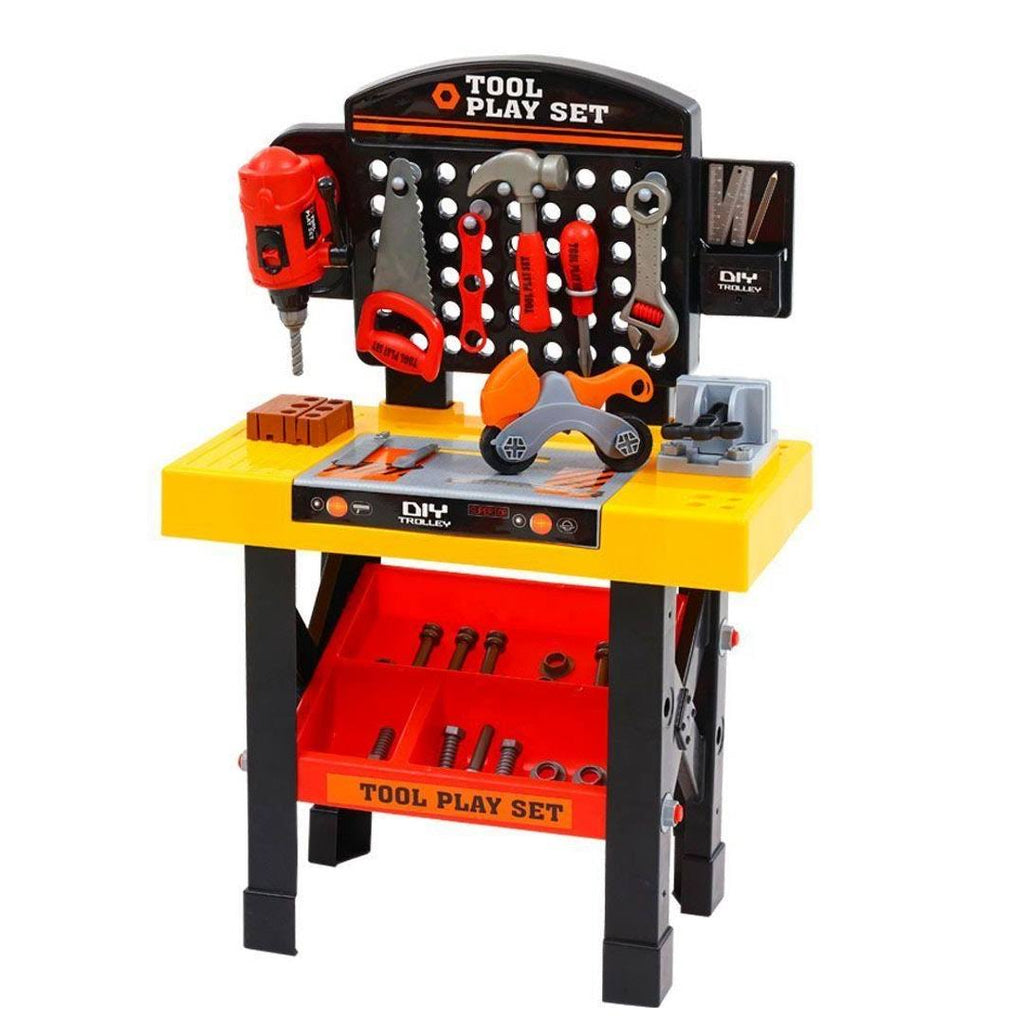 54pcs Kids Pretend Play Workbench Tools Set I2771