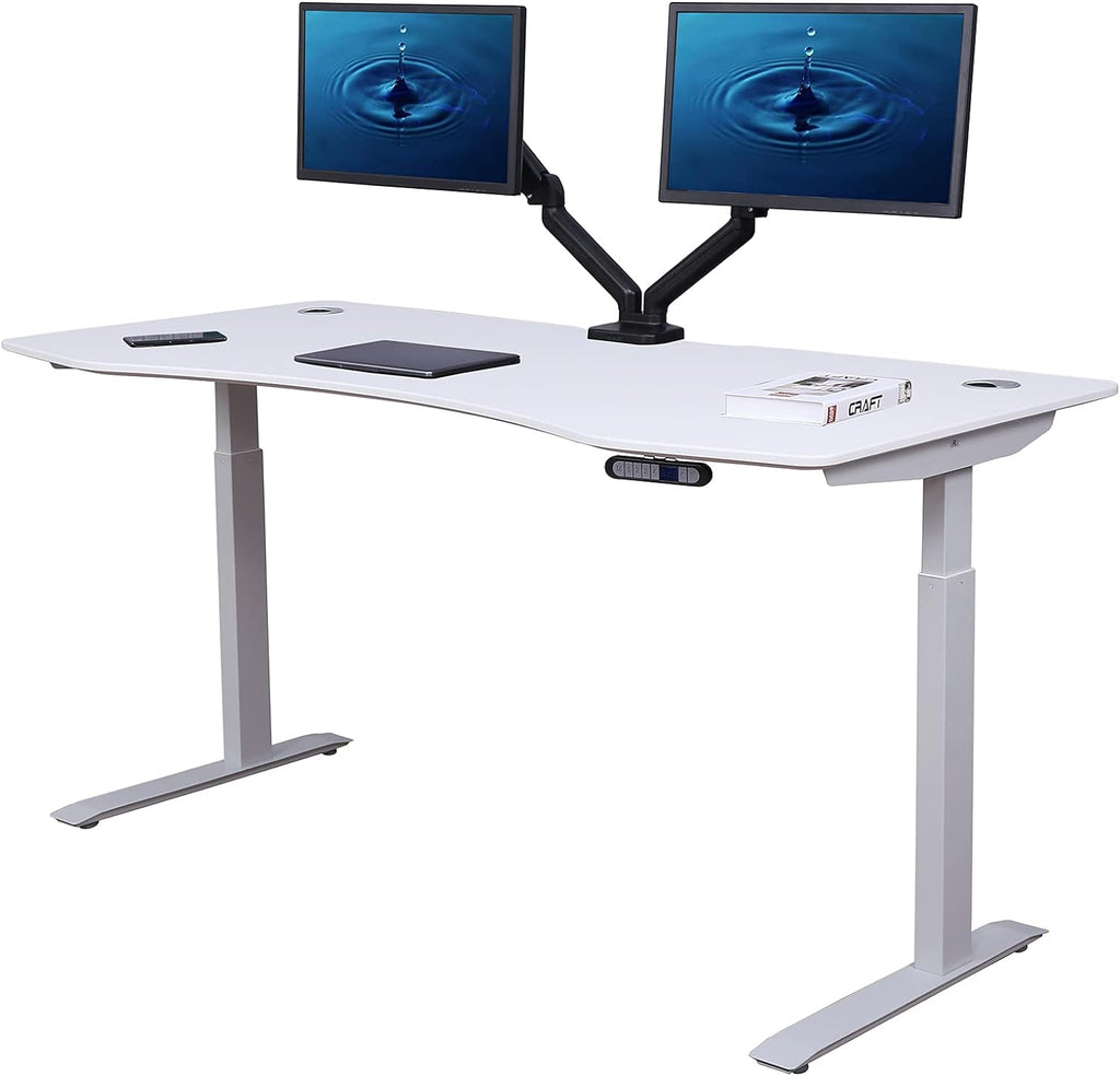 Grey Electric Height Adjustable Standing Desk L548013