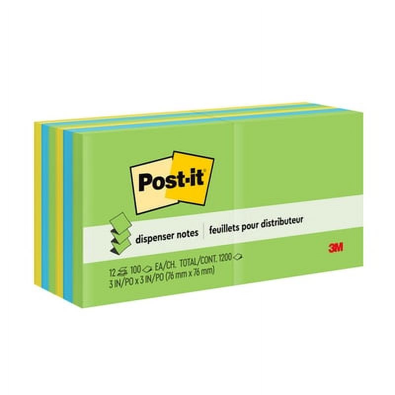 Floral Fantasy Collection Pop-Up Notes, 3" x 3", 100 Sheets/Pad, 12 Pad T78059