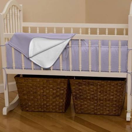 Solid Seafoam Aqua Crib Bumper U47068