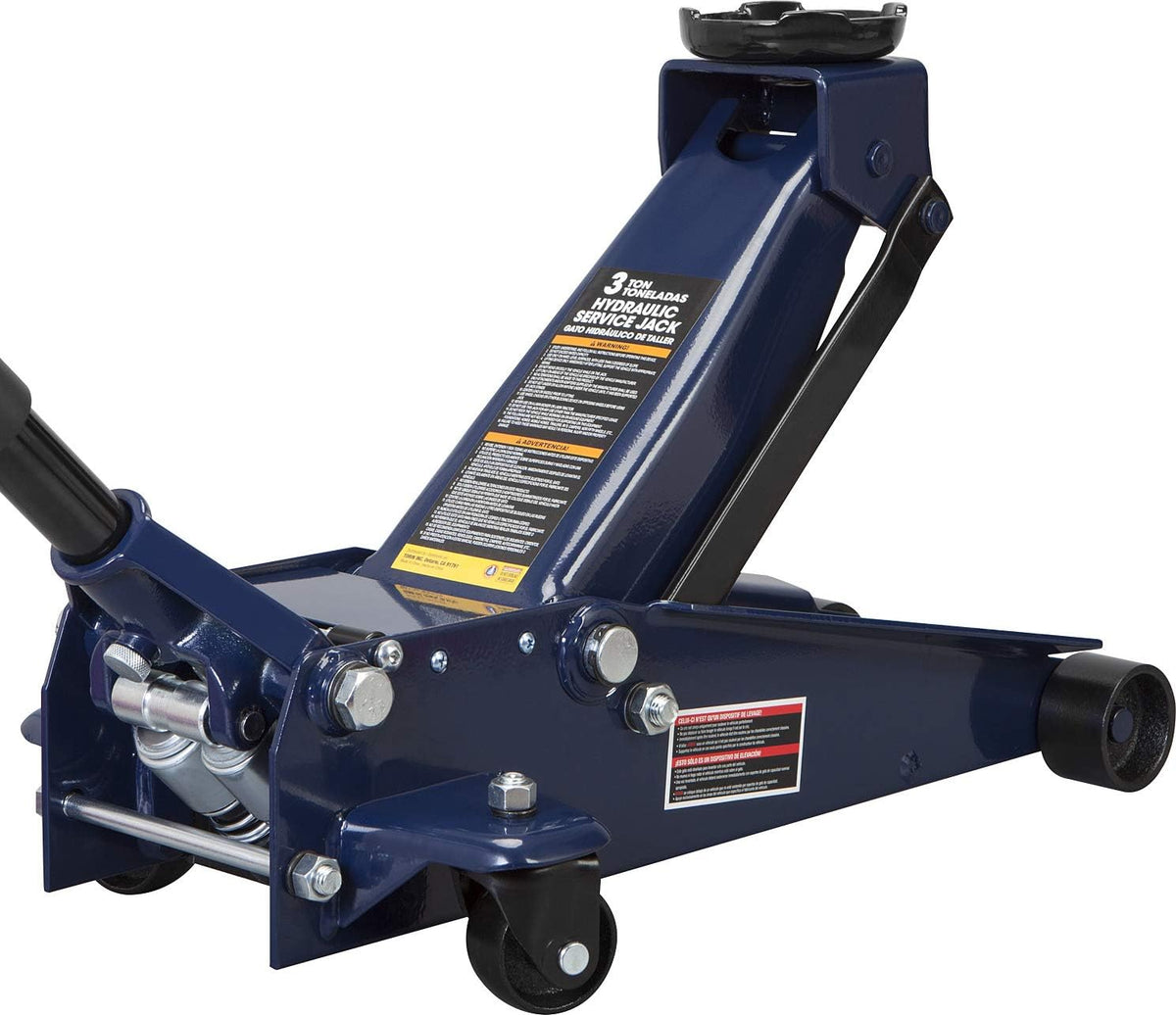 3 Ton Hydraulic Steel Floor Jack with Dual Piston Quick Lift Pump G214