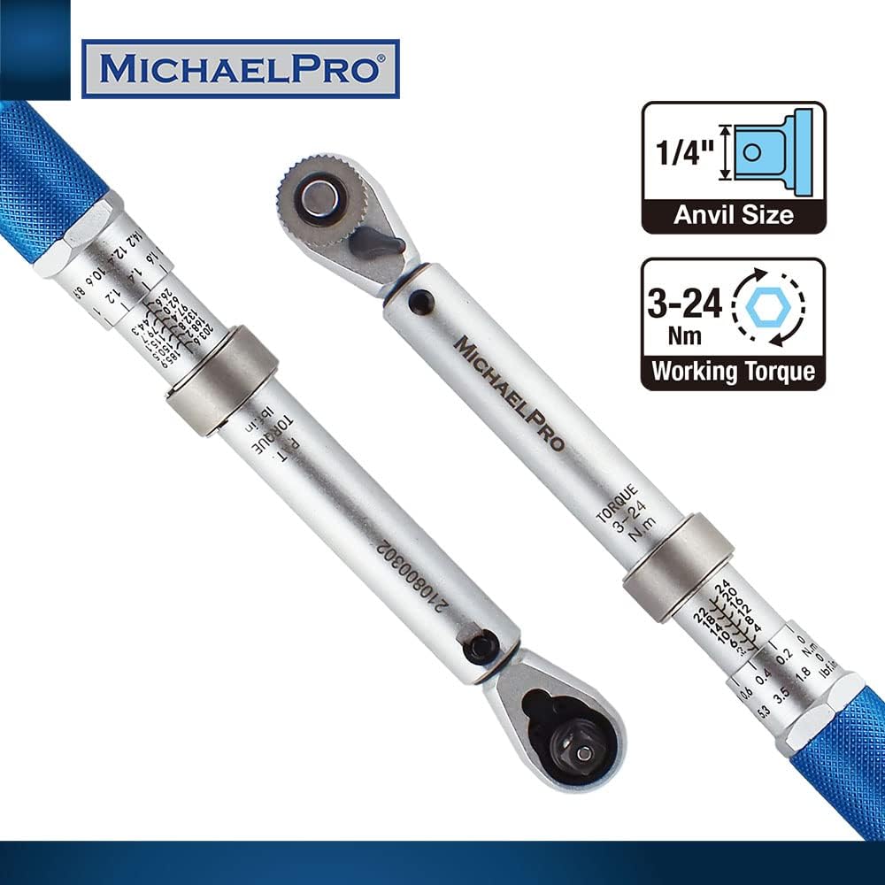 1/4-inch Drive Click Torque Wrench Set with Bits and Extension Bars V95229