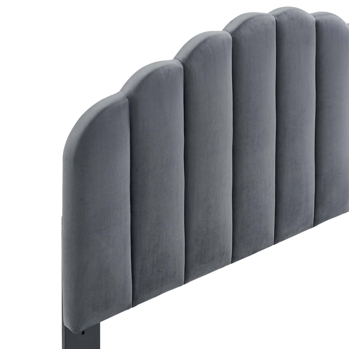 White Velvet King/California King Headboard X220