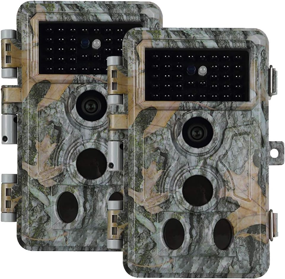 2-Pack Hunting Camera Game Cam 24MP 2.7K Night Vision Waterproof M61781