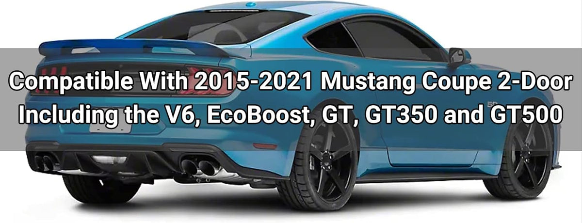 Glossy Black Rear Spoiler Wing for Mustang Coupe I73033