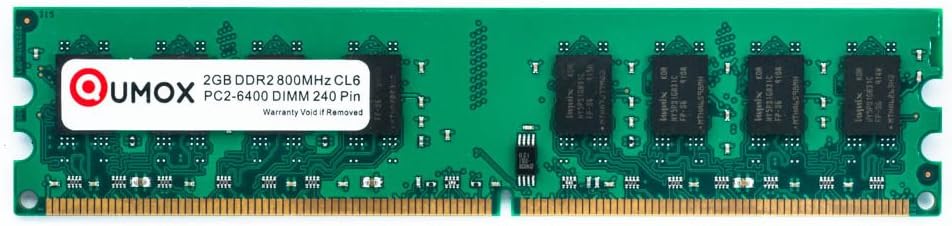 8GB (2X 4GB) DDR2 800MHz PC2-6400 DIMM Desktop Memory O14571