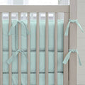 Solid Seafoam Aqua Crib Bumper U47068