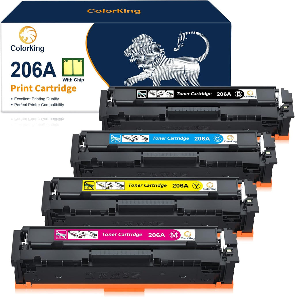 4-Pack Toner Cartridge for HP 206A 206X W2110A W2110X T35733