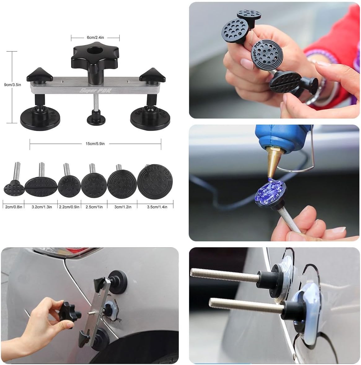 74 Pcs Car Body Paintless Dent Repair Tools Kit U614661