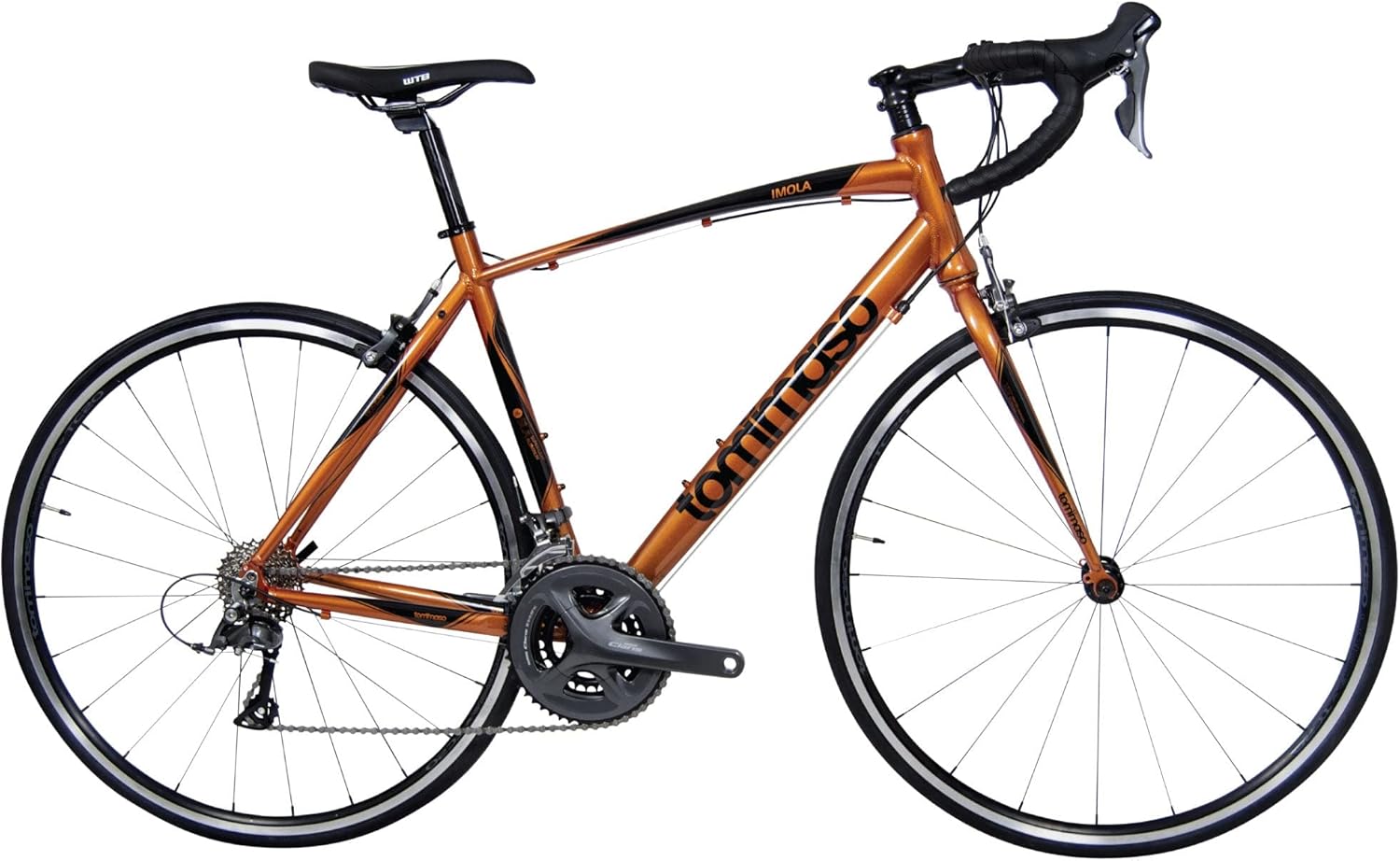 Black White Burnt Orange Aluminum Road Bike M56695