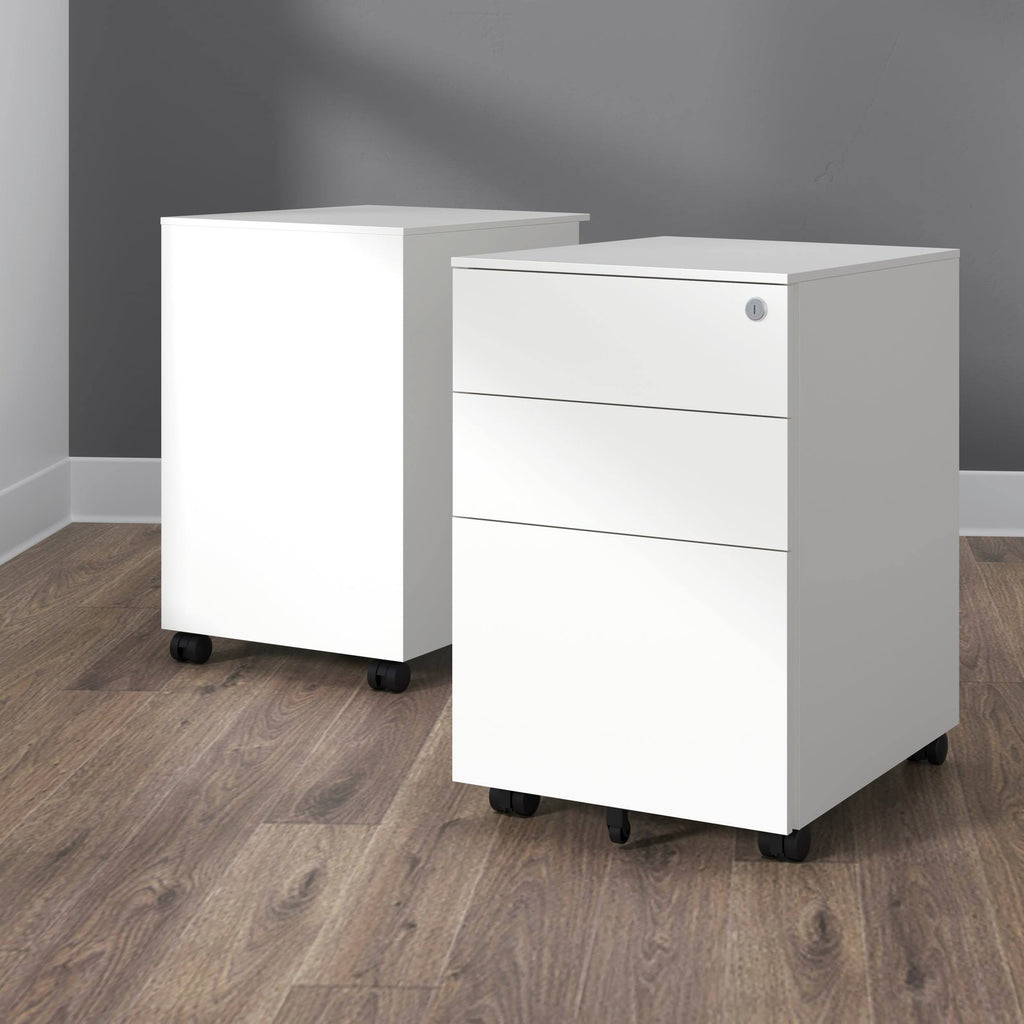 Charcoal Mobile Metal Filing Cabinet Pedestal X1507