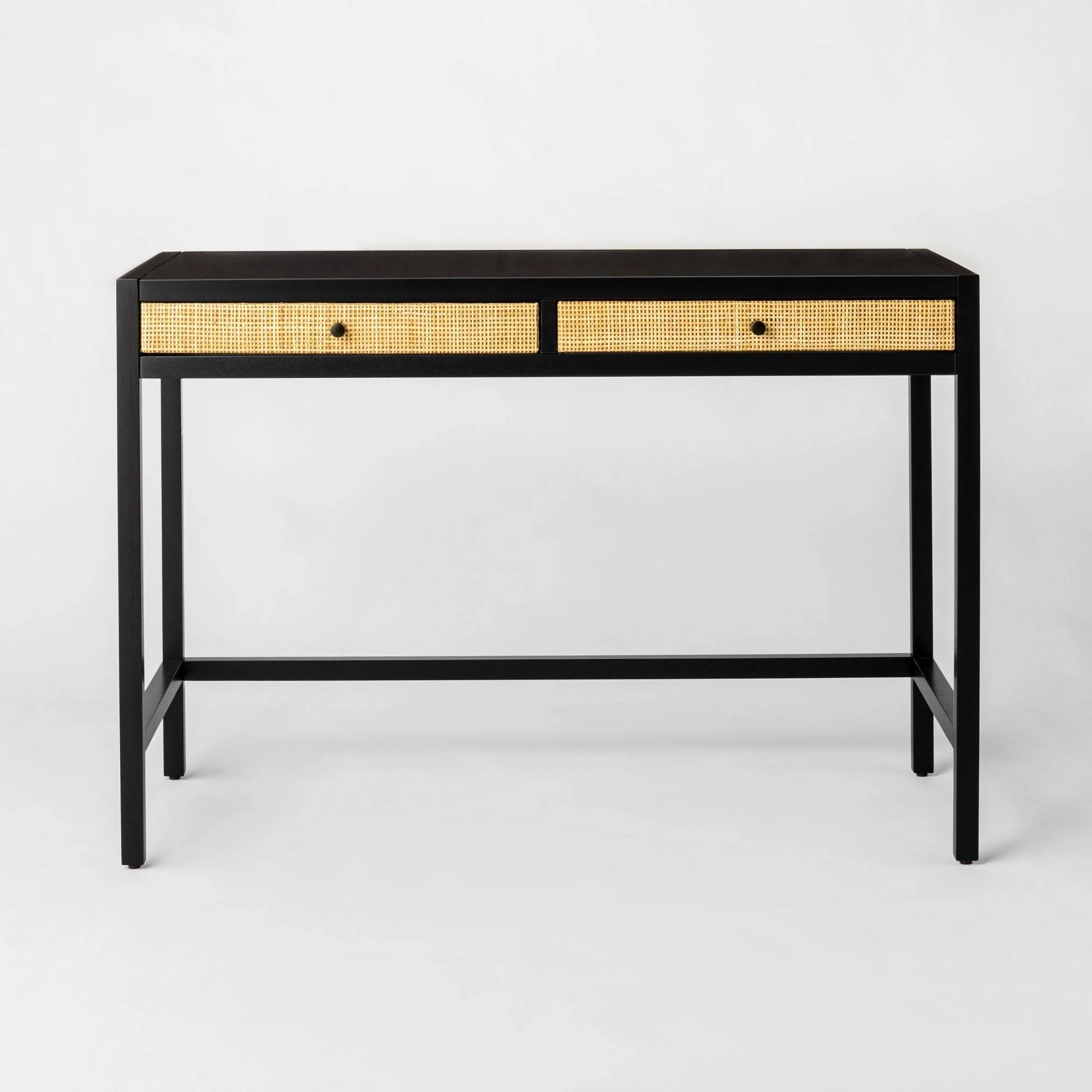 Black Writing Desk with Drawers A4321