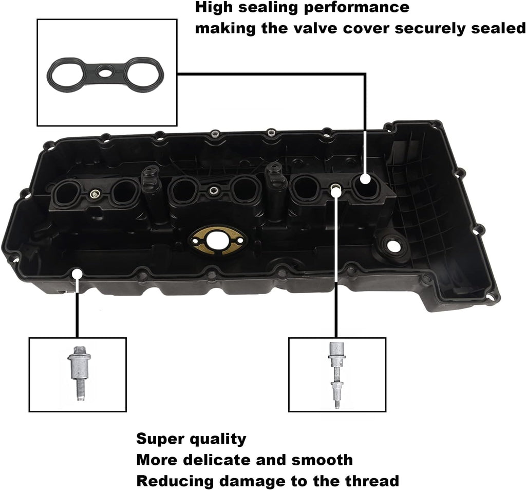 Engine Valve Cover with Gaskets & Bolts A490