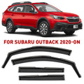 4 Pieces In-Channel Rain Guards for Subaru Outback 2020-2024 Y368