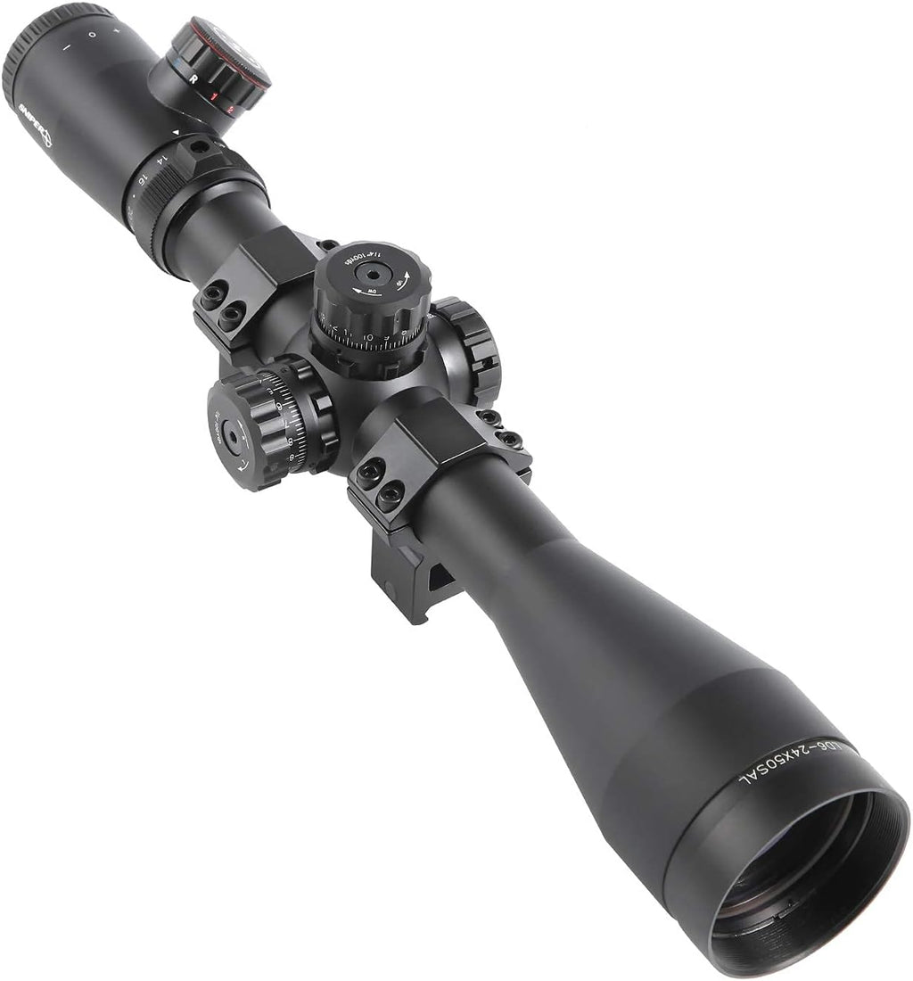 6-24x50 Second Focal Plane Rifle Scope 30mm Tube Illuminated Reticle Z183169