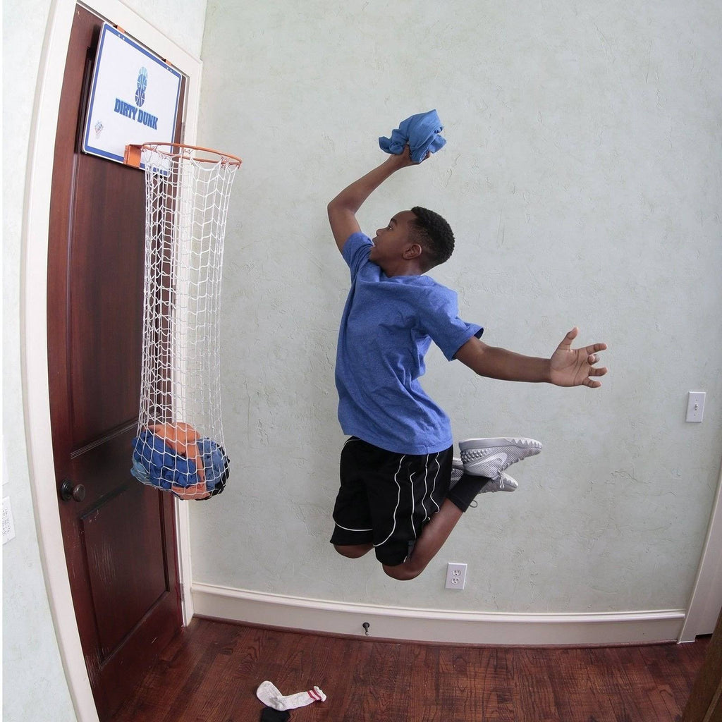 Over-The-Door Basketball Hoop Laundry Hamper X8104