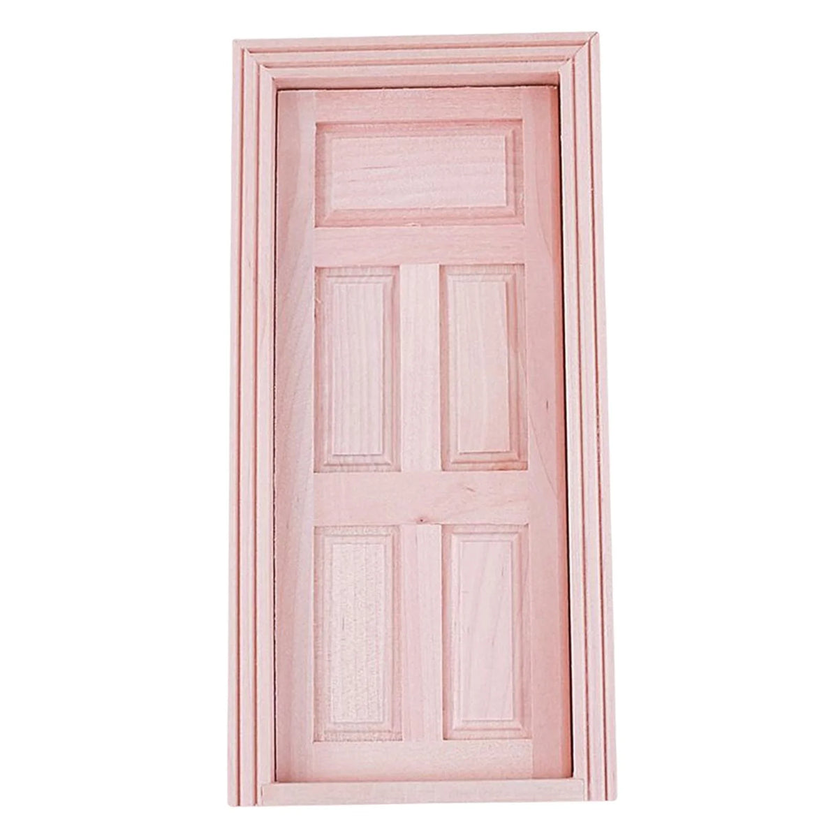 Unpainted Wood Dollhouse Miniature Door K558195