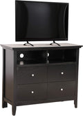 4 Drawer White Media Chest H58145